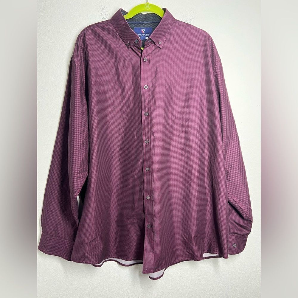 International Report Quality Classic Shirt Mens Size 2X 4 Way Stretch Button Up